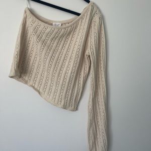Le Lis Collection One Shoulder Sweater